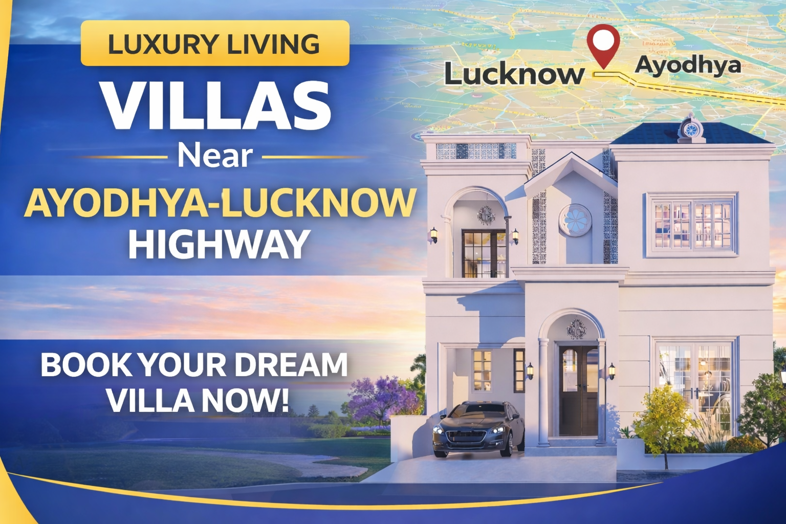 Villas near Ayodhya-Lucknow Highway